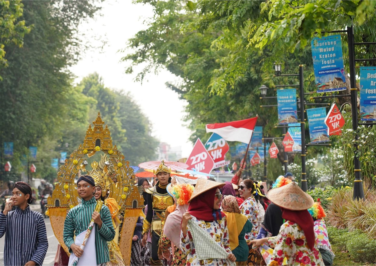 Karnaval Pelajar HUT ke-270 Kota Yogyakarta Ekspresikan Kekayaan Budaya 2 Karnaval Pelajar HUT ke-270 Kota Yogyakarta Ekspresikan Kekayaan Budaya